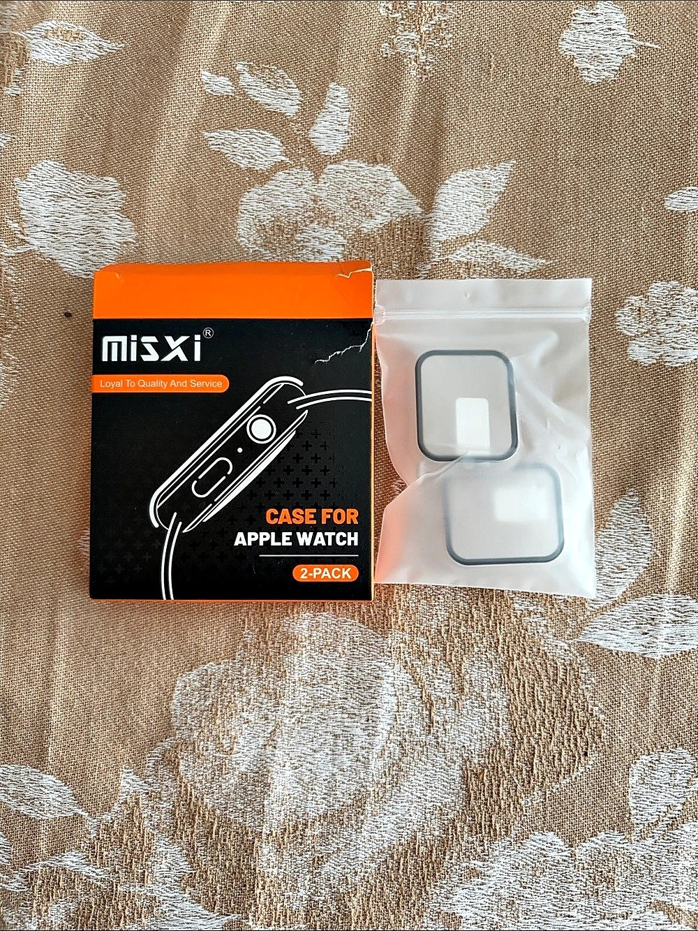 Misxi Apple Watch Case 2-Pack Clear & Black